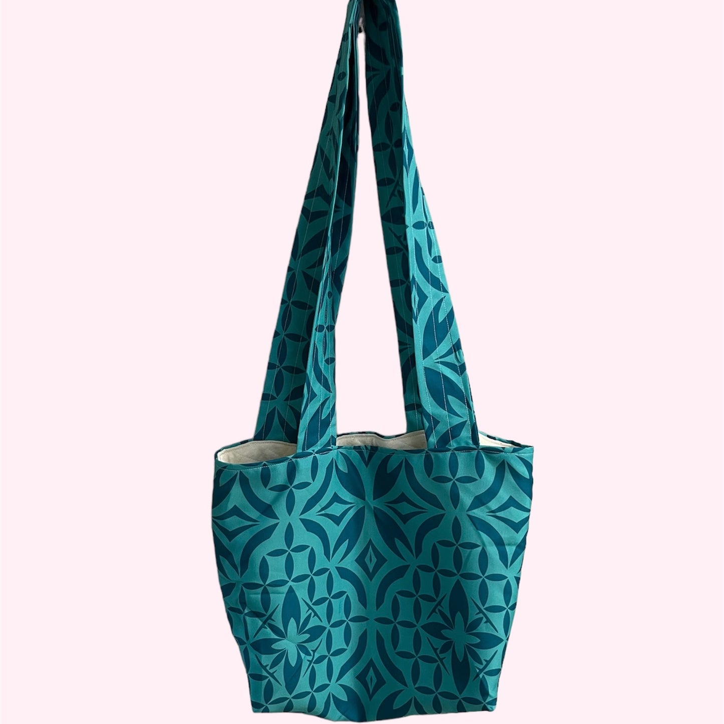 Handmade Aqua Tote bag