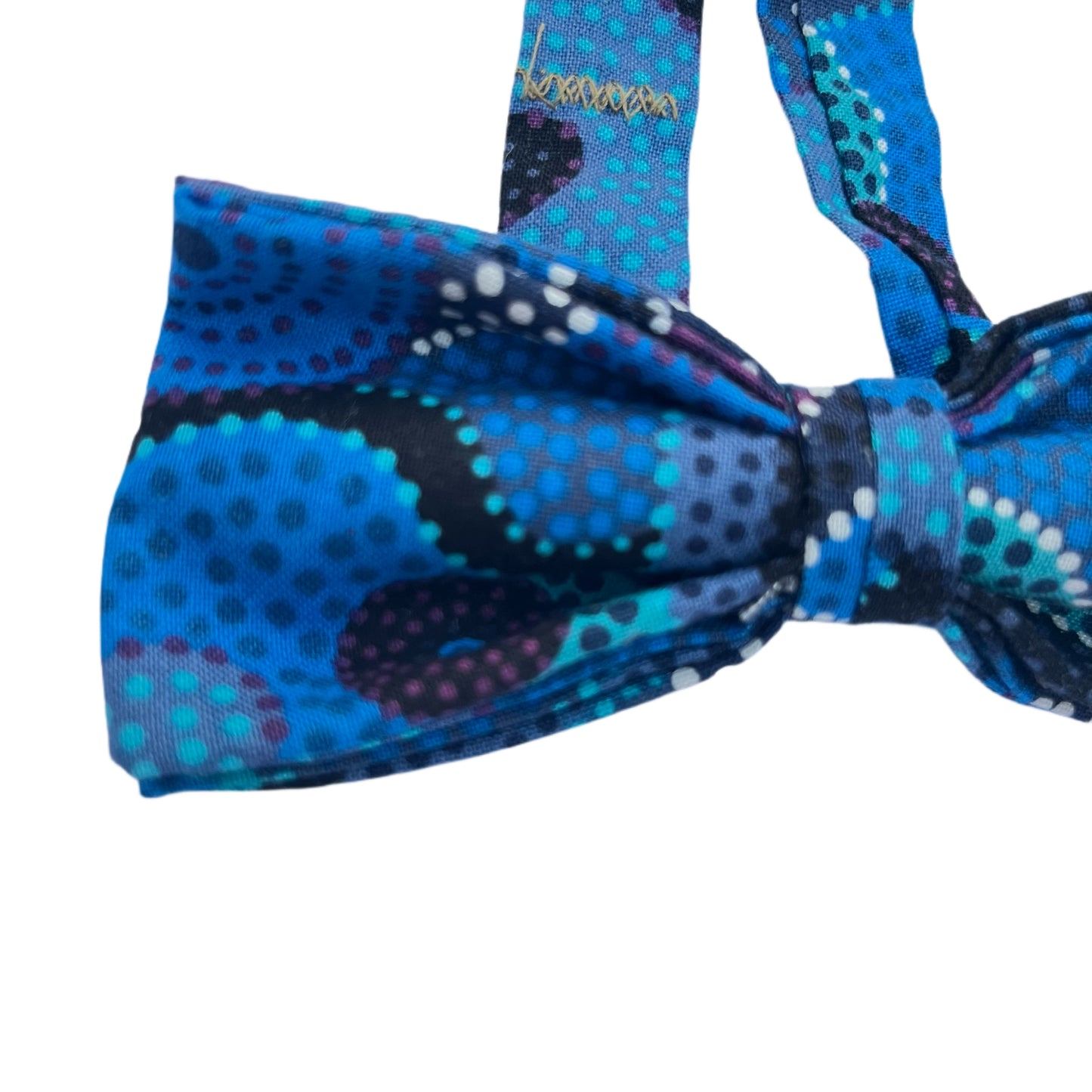 Adult Blue Indigenous Bowtie