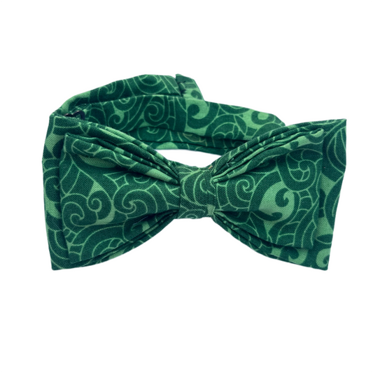 Adult Green Koru Bowtie