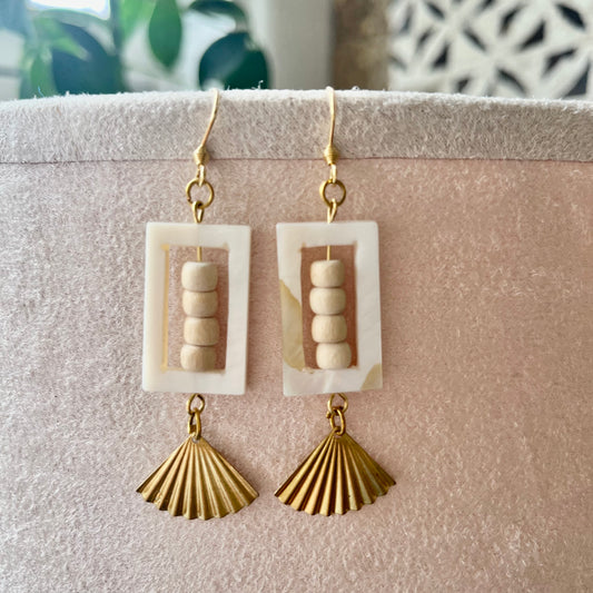 Shell Fan Earring