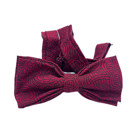 Adult Maroon Koru Bowtie