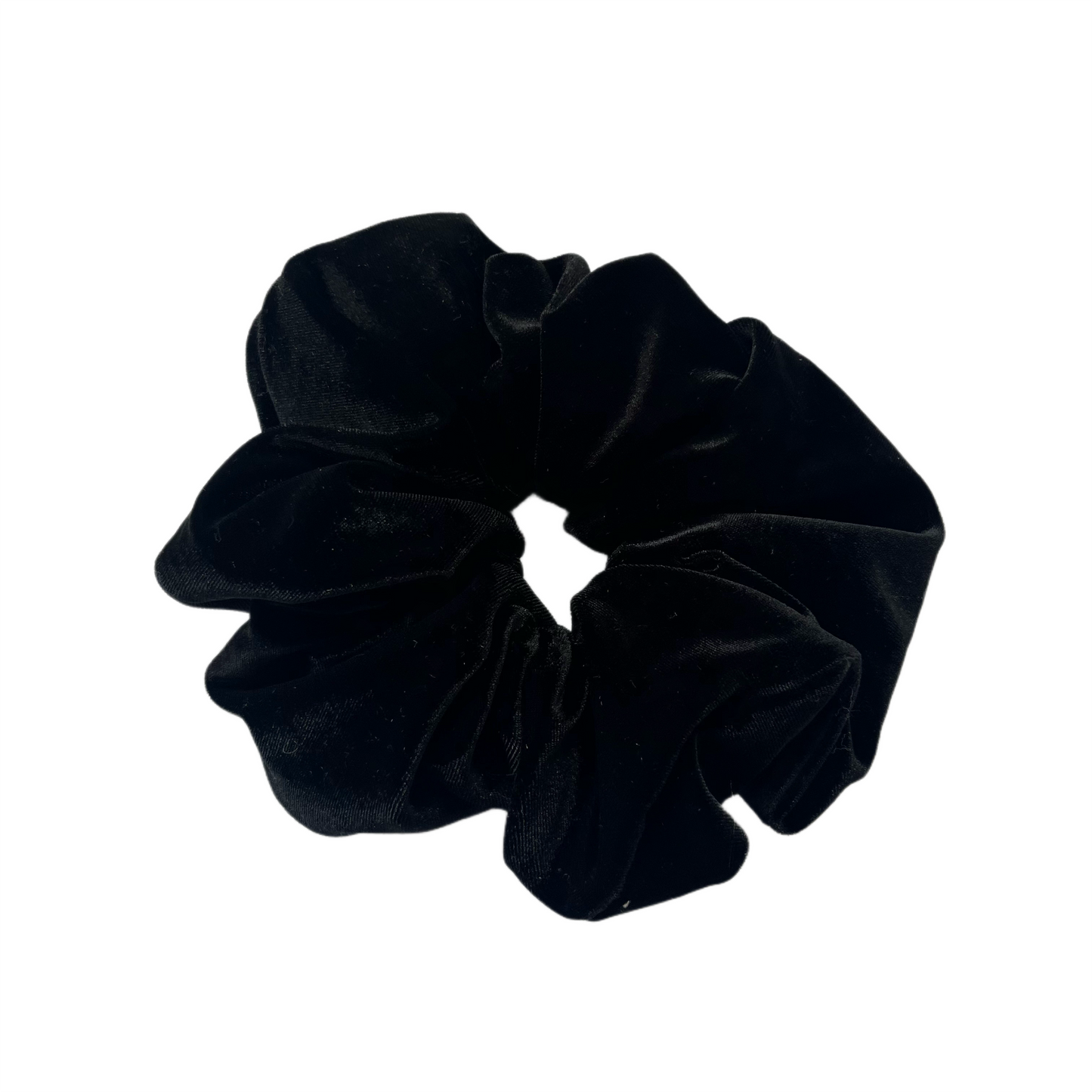 XL Black Velvet Scrunchie